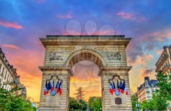 The Guillaume Gate on Darcy square in Dijon, France