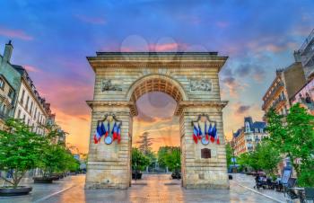 The Guillaume Gate on Darcy square in Dijon, France