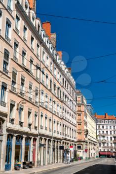 French architecture in the 1st arrondissement of Lyon - Rhone-Alpes, France