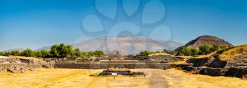 View of Teotihuacan, an ancient Mesoamerican city in Mexico