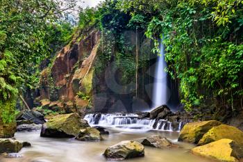 View of Sumampan Waterfall in Bali, Indonesia