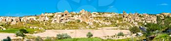 Panorama of Goreme National Park. UNESCO world heritage in Cappadocia, Turkey
