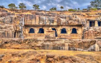 Rameshwar temple, cave 21 at the Ellora complex. A UNESCO world heritage site in Maharashtra, India