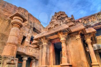 Indra Sabha, Ellora cave no 32. A UNESCO world heritage site in Maharashtra, India