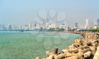 View of Mumbai from Marine Drive - Maharashtra, India