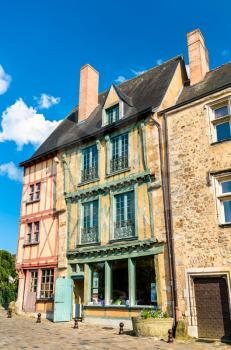 Traditional half-timbered houses in Le Mans - Pays de la Loire, France