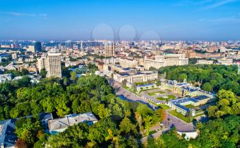 Mariyinsky Palace, Verkhovna Rada and Government Building in the Governmental District of Kiev, the capital of Ukraine