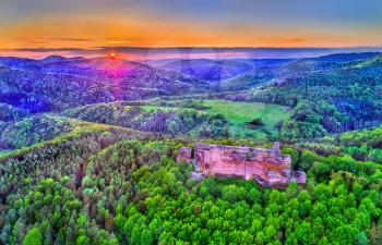 Fleckenstein Castle in the Northern Vosges Mountains - Bas-Rhin, Alsace, France