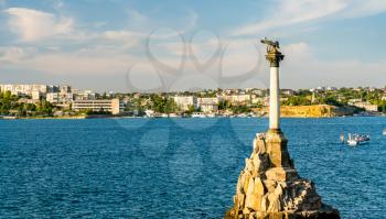 Monument to the sunken ships in Sevastopol, Crimea