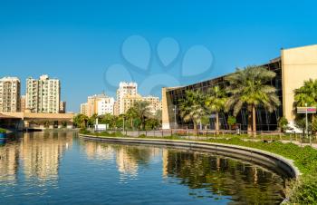 View of Boulevard Park in Salmiya city, Kuwait