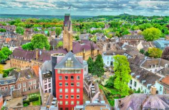 Aerial view of the old town of Maastricht - Limburg, the Netherlands