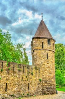 A medieval city tower of Maastricht - Limburg, the Netherlands