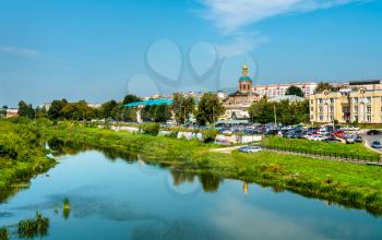 View of the Upa river in Tula, Russian Federation