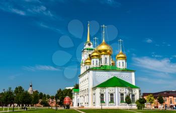 View of the Holy Assumption Cathedral at Tula Kremlin in Russia