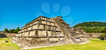 Templo Azul at the El Tajin archeological site, UNESCO world heritage in Mexico