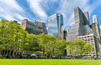 Buildings at Bryant Park in New York City, USA