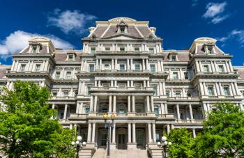 The Eisenhower Executive Office Building, a US government building in Washington, D.C. United States