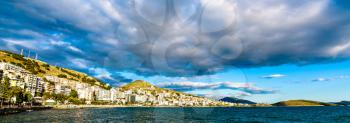 View of Saranda, a coastal resort in Albania