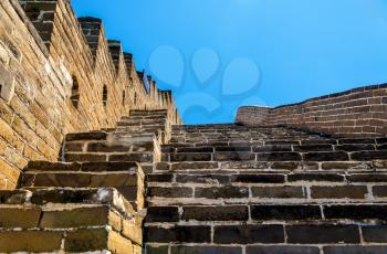 Details of the Great Wall of China at Badaling