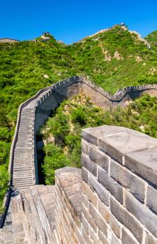 View of the Great Wall at Badaling - Beijing, China