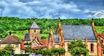 View of Molsheim, a town in the Vosges - Alsace, France