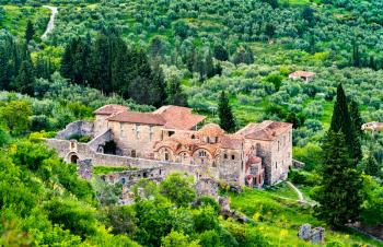 Saint Dimitrios Orthodox Metropolis at Mystras. UNESCO world heritage in Greece