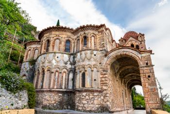 The Pantanassa Monastery at Mystras, a fortified town in Laconia, Greece