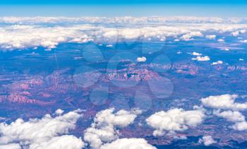 Aerial view of Sedona Verde Valley in Arizona, United States
