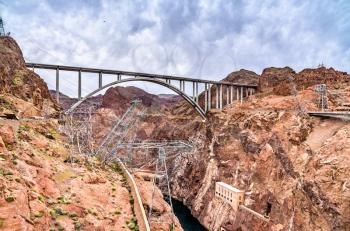 The Mike O'Callaghan-Pat Tillman Memorial Bridge or the Hoover Dam Bypass Bridge across the Colorado River in the United States