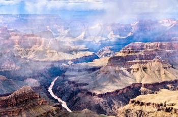 View of the Colorado river in the Grand Canyon. Arizona, United States