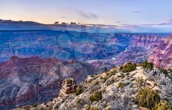 Landscape of the Grand Canyon in Arizona. UNESCO world heritage in the USA