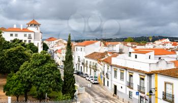 Architecture of the old town of Evora. UNESCO world heritage in Portugal