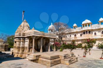 Sathis Deori Jain Temple at Chittor Fort. Rajasthan State of India