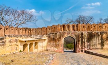 Gate of Jaigarh Fort in Amer - Jaipur, Rajasthan State of India