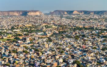 Aerial view of Jaipur - Rajasthan State of India