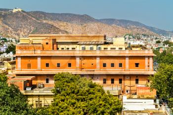 Sawai Man Singh Town Hall in Jaipur - Rajasthan State of India