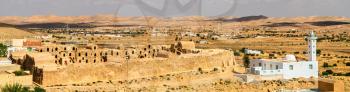 View of Ksar Ouled Abdelwahed at Ksour Jlidet village - Tataouine Governorate, South Tunisia