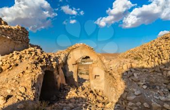 Ksar Ouled Debbab, a fortified village near Tataouine, Southern Tunisia. Africa