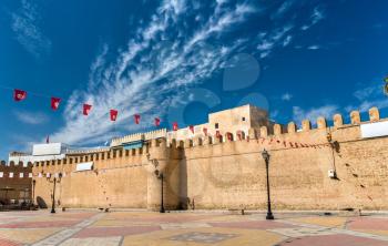 Medieval walls of Medina in Kairouan - Tunisia, North Africa