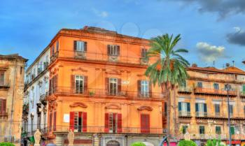 Buildings in the old town of Palermo - Sicily, Italy