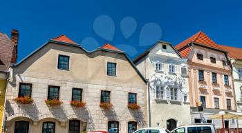 Historic buildings in the old town of Krems an der Donau, a UNESCO heritage site in Austria