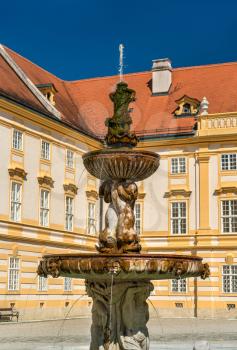 Fountain at Stift Melk, a Benedictine in the town of Melk, Lower Austria