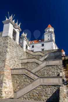 Stairs to the Bratislava Castle - Slovakia