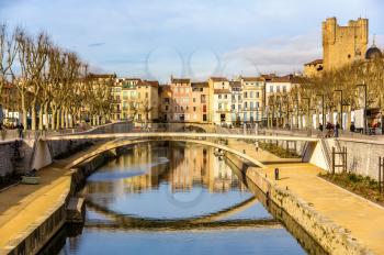 Canal de la Robine in Narbonne, Languedoc-Roussillon - France