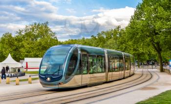 A tram in Bordeaux - France, Aquitaine