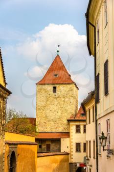 A Tower in Prazsky Hrad Castle - Czech Republic