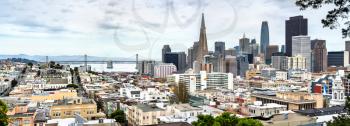 Panorama of Downtown San Francisco - California, United States