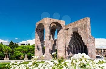 Open-air altar in Etchmiadzin Monastery - Vagharshapat, Armenia