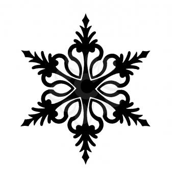 Royalty Free Clipart Image of a Snowflake