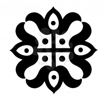 Royalty Free Clipart Image of a Graphic Accent